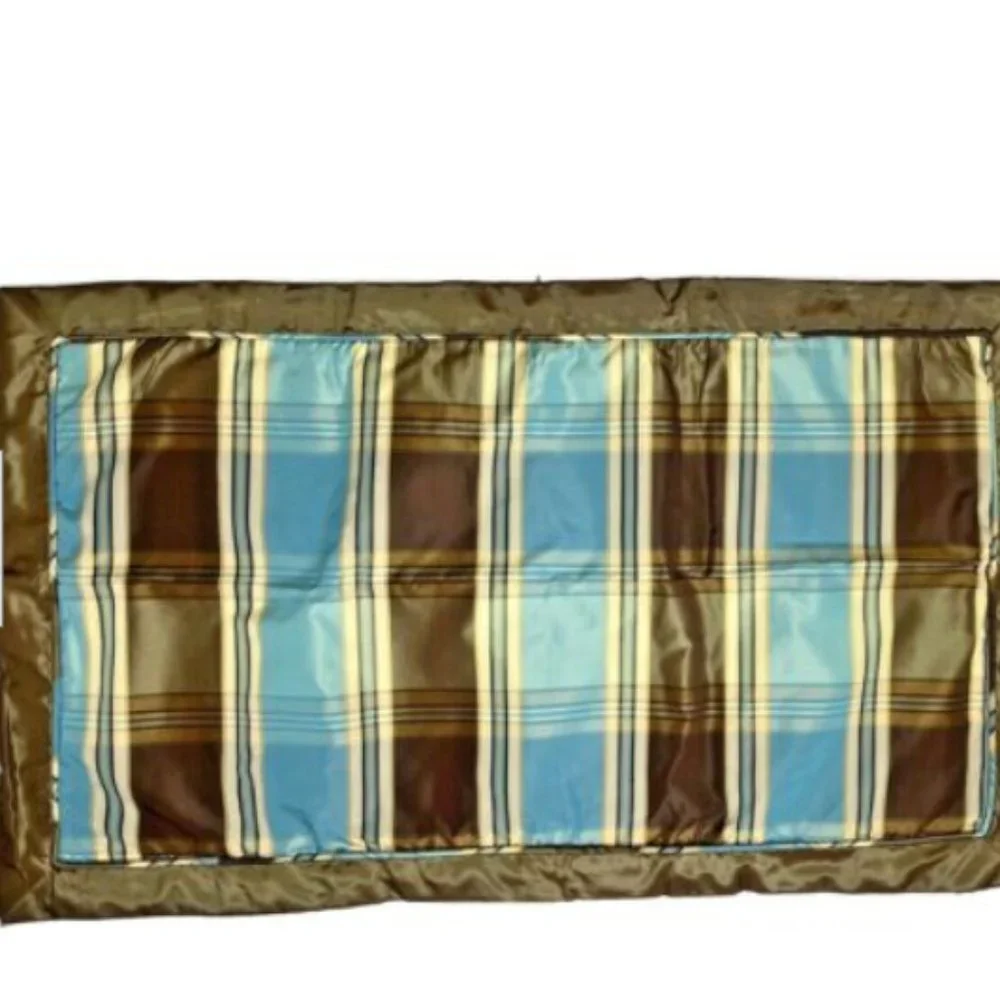 2 K Pillowcases Luxury Pair Faux Silk Shams Plaid